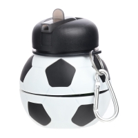 Бутылка для воды, 550 мл, "Футбольный мяч", складная, 18 х 8.7 см Бутылка для воды, 550 мл, "Футбольный мяч", складная, 18 х 8.7 см