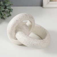 Сувенир полистоун "Абстрактный узел" белый с чёрными вкраплениями 16,5х15х13 см Сувенир полистоун "Абстрактный узел" белый с чёрными вкраплениями 16,5х15х13 см