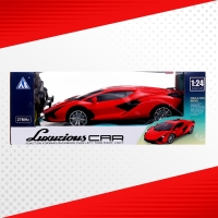 Машина радиоуправляемая &laquo;Купе&raquo;, 1:24, световые эффекты, работает от батареек, цвет красный