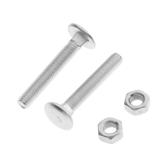 Болт мебельный Element, DIN603, 6х40 мм, с гайкой, оцинкованный, на блистере 8 шт. Болт мебельный Element, DIN603, 6х40 мм, с гайкой, оцинкованный, на блистере 8 шт.