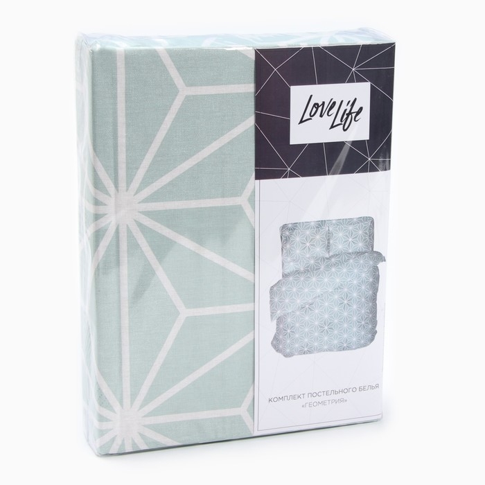 Постельное бельё LoveLife 2 сп Постельное бельё LoveLife 2 сп "Геометрия" 175х215см, 210х220см, 50х70см-2шт, хлопок, бязь, 125г/м2