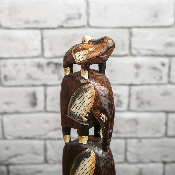 Сувенир дерево "Четыре слона" 50х12х10 см