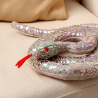 Мягкая игрушка &laquo;Змея&raquo;, 80 см, цвет серебро