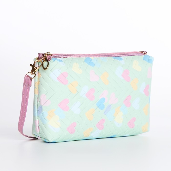 Сумка детская для девочки на молнии, цвет зелёный Сумка детская для девочки на молнии, цвет зелёный