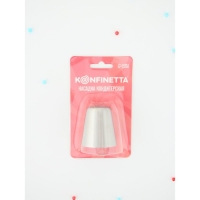 Насадка кондитерская KONFINETTA «Роза 10 лепестков пышная», d=3,7 см, выход d=2 см, нержавеющая сталь Насадка кондитерская KONFINETTA «Роза 10 лепестков пышная», d=3,7 см, выход d=2 см, нержавеющая сталь