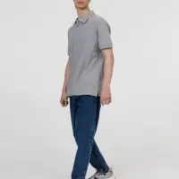 Рубашка поло унисекс Pacific, серый меланж, размер 4XL