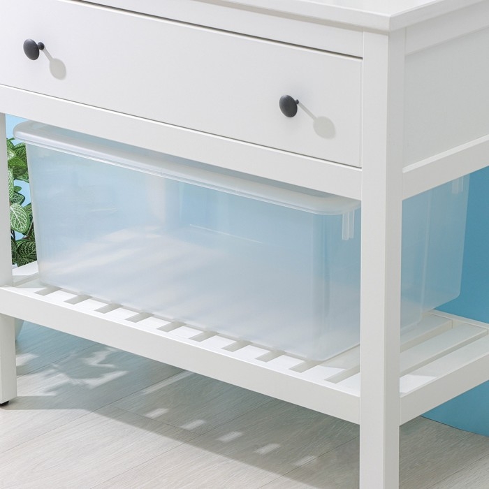 Контейнер для хранения с крышкой Porter, 50 л, 66&times;42&times;26 см, цвет прозрачный