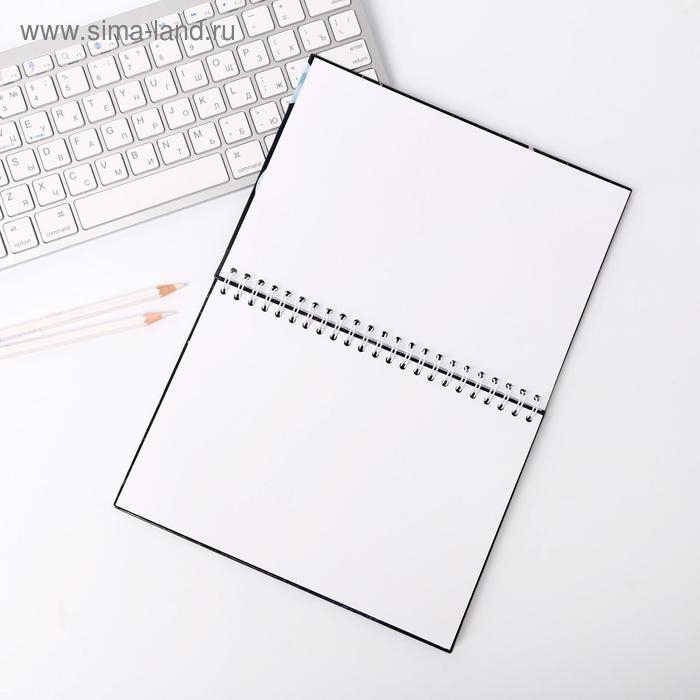 Скетчбук в твердой обложке на гребне &laquo;Космос: Space sketch&raquo; А5, 80 л, 100 г/м