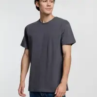 Футболка унисекс T-Bolka 160, темно-серая (графит), размер XXL