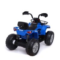 Электромобиль &laquo;Квадроцикл&raquo;, EVA колёса, кожаное сидение, цвет синий