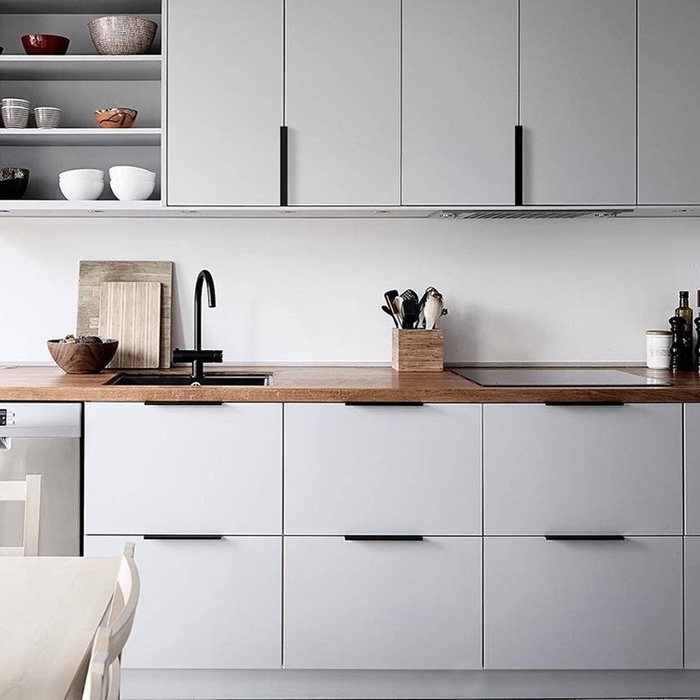 Ручка CAPPIO RT001BL, L=150 мм, м/о128 мм, цвет черный