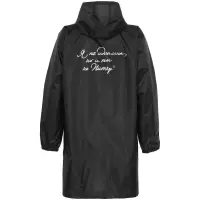Дождевик &laquo;Я не идеальна&raquo;, черный, размер M