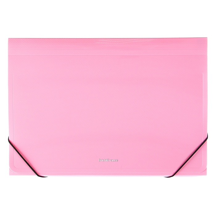 Папка-картотека, А4, 12 отделений, 600 мкм, ErichKrause Папка-картотека, А4, 12 отделений, 600 мкм, ErichKrause "Diagonal Pastel", на резинке, тиснение, микс