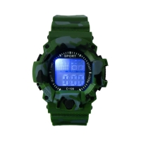 Часы наручные электронные SPORT, d-5 см, ремешок силикон 24.5 см, хаки