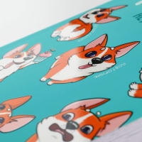 Дневник творческого человека А5, 120 л. &laquo;Корги&raquo;