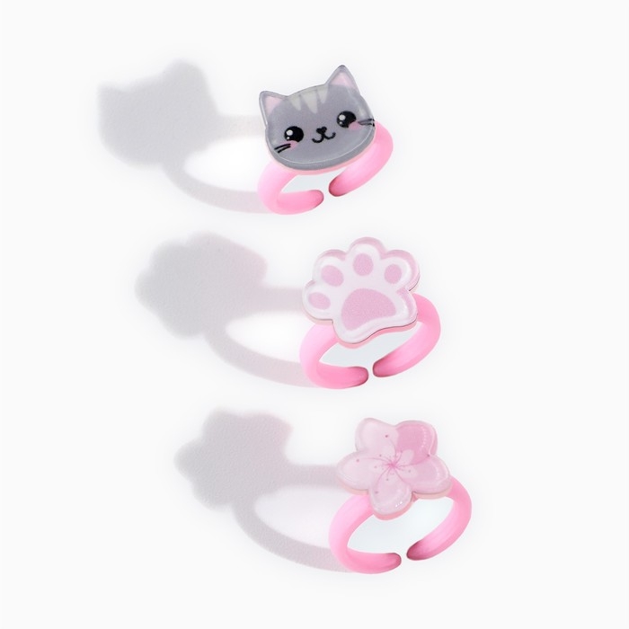 Детский блеск для губ &laquo;Аниме&raquo; с колечком, 8 мл, МИКС