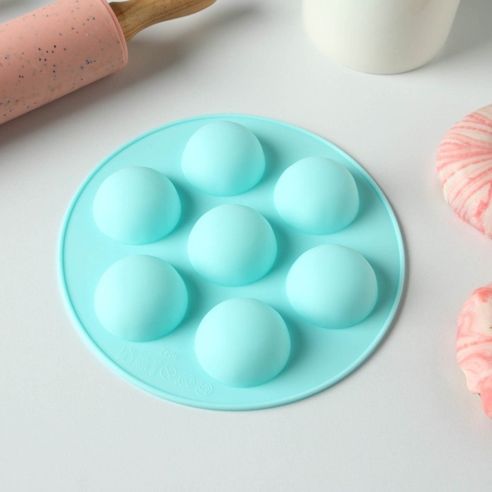 Форма для муссовых десертов и выпечки KONFINETTA &laquo;Спортивные мячи&raquo;, d=15,5 см, цвет бирюзовый