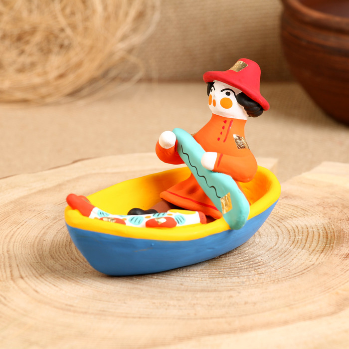 Дымковская игрушка Дымковская игрушка "Мужик в лодке"