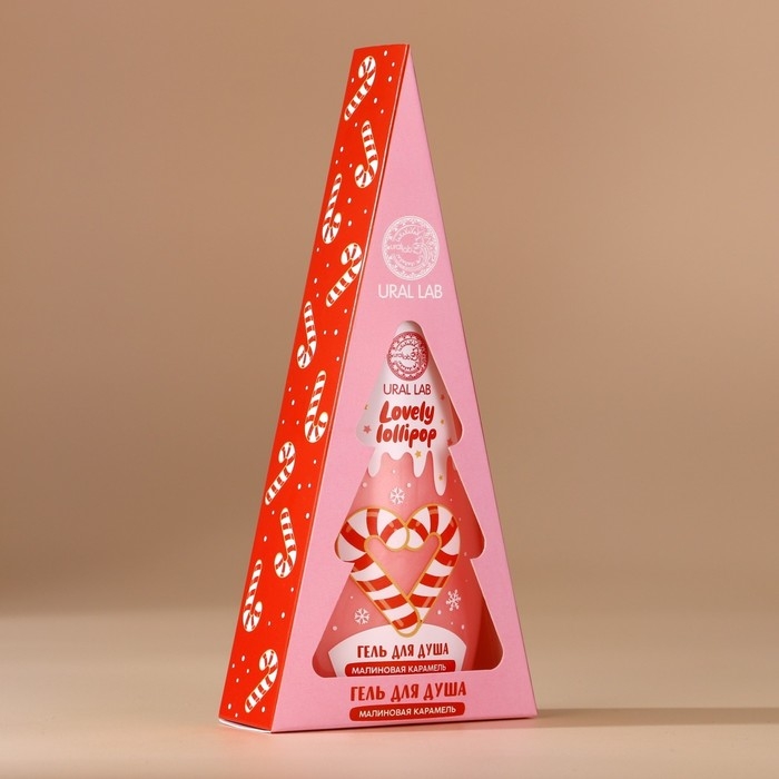 Новый Год. Гель для душа, 200 мл, аромат малиновой карамели