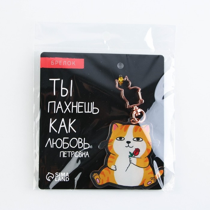 Брелок для ключей акриловый &laquo;Котик&raquo;, 6 х 5,4 см
