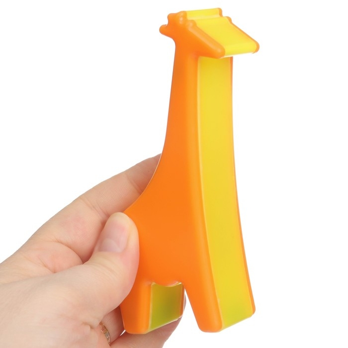 Погремушка «Жирафик», перкуссионный, шейкер, цвет оранжевый, Крошка Я Погремушка «Жирафик», перкуссионный, шейкер, цвет оранжевый, Крошка Я