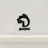 Блюдо фарфоровое Доляна &laquo;Космос&raquo;, 31,5&times;22 см, цвет зелёный