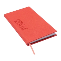 Еженедельник датированный 2025 года, 85х145 мм, 64 листа ESCALADA, твердая обложка из искусственной кожи, блинтовое тиснение, блок 70 г/м², коралловый Еженедельник датированный 2025 года, 85х145 мм, 64 листа ESCALADA, твердая обложка из искусственной кожи, блинтовое тиснение, блок 70 г/м², коралловый