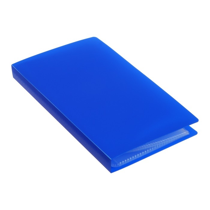 Визитница на 60 карт, 3 карты на 1 листе, обложка пластик, МИКС Визитница на 60 карт, 3 карты на 1 листе, обложка пластик, МИКС