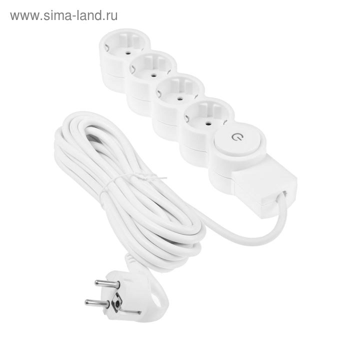 Удлинитель Duwi, 4 розетки, 5 м, 10 А, 2200 Вт, ПВС 3х0.75 мм2, с з/к, с выкл., со шторками Удлинитель Duwi, 4 розетки, 5 м, 10 А, 2200 Вт, ПВС 3х0.75 мм2, с з/к, с выкл., со шторками