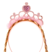Карнавальный ободок &laquo;Принцесса&raquo; с косичками