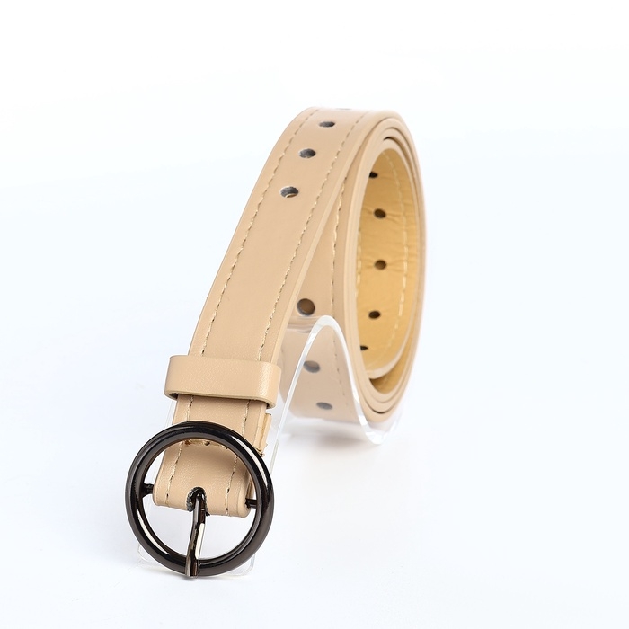 Ремень жен 03-01-03-01 Июнь13, 1,6*0,3*110 см, Люверсы, пряжка т-металл, 1 прокол, бежевый 1067008 Ремень жен 03-01-03-01 Июнь13, 1,6*0,3*110 см, Люверсы, пряжка т-металл, 1 прокол, бежевый 1067008