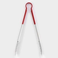 Щипцы кухонные Доляна «Краски», 29×4 см, 201 сталь, красные Щипцы кухонные Доляна «Краски», 29×4 см, 201 сталь, красные