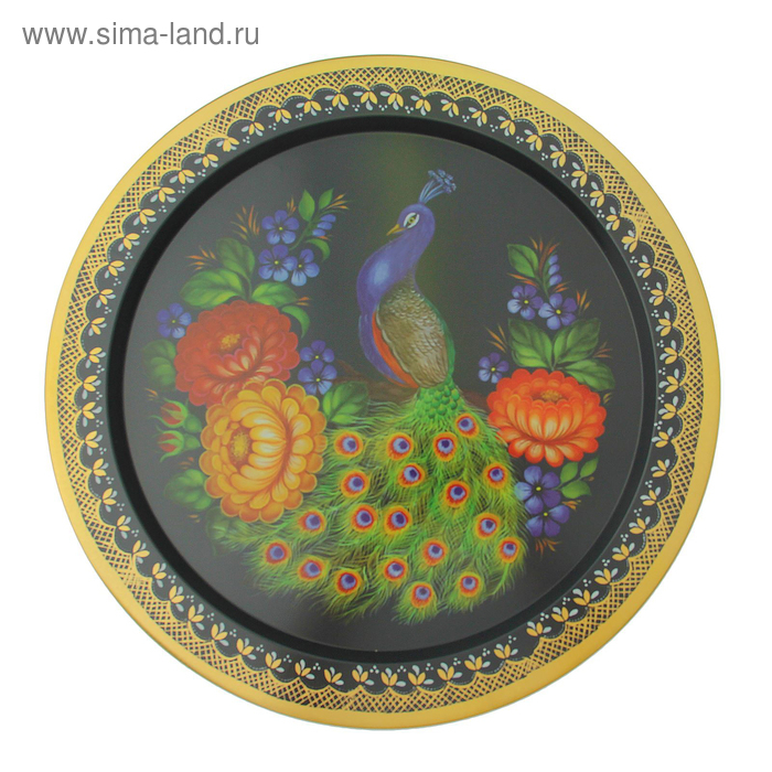 Поднос &laquo;Микс&raquo;, d=38 см, цвет и рисунок МИКС