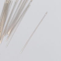 Иглы для бисера металл в пластиковой коробке набор 25 шт &Oslash; 0,52 мм