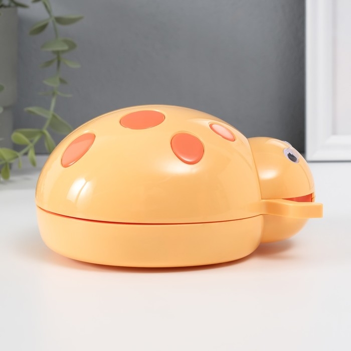 Шкатулка музыкальная механическая Шкатулка музыкальная механическая "Божья коровка" жёлтая 12х15х8,5 см