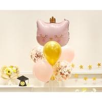 Шар фольгированный 32" «Кошечка-королева розовая», фигура Шар фольгированный 32" «Кошечка-королева розовая», фигура