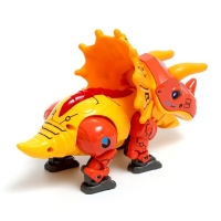 Робот «Динобот», реагирует на прикосновение, световые и звуковые эффекты, металлический, цвет оранжевый Робот «Динобот», реагирует на прикосновение, световые и звуковые эффекты, металлический, цвет оранжевый