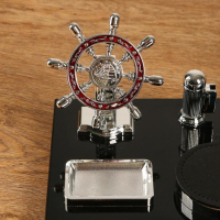 Набор настольный 7в1 с визитницей и часами, черное дерево 511394 Набор настольный 7в1 с визитницей и часами, черное дерево 511394