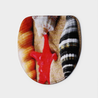 Коврики для ванной и туалета Доляна &laquo;Ракушки на песке&raquo;, 3 шт: 35&times;39 см, 40&times;50 см, 45&times;75 см