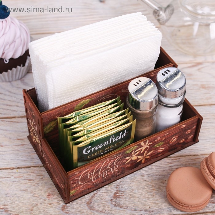 Органайзер для кухонных мелочей «Coffee bar», 16,2х9,5х7,3 см. Органайзер для кухонных мелочей «Coffee bar», 16,2х9,5х7,3 см.