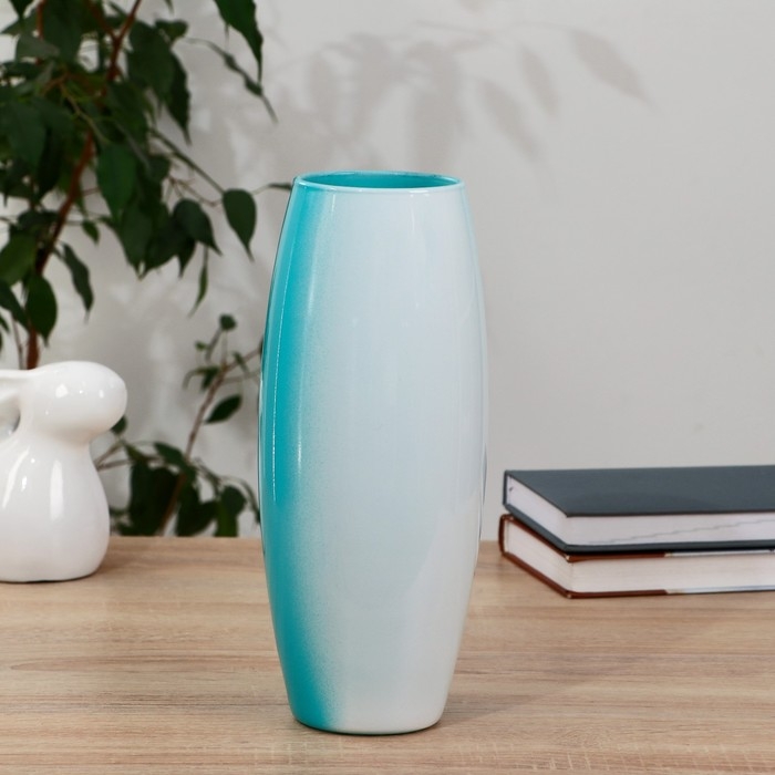 Ваза Ваза "Абстракция-изумруд" d-7,5см 10х26см