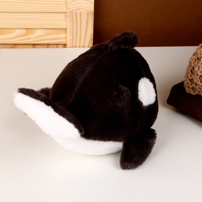 Мягкая игрушка «Касатка», 25 см, цвет чёрный Мягкая игрушка «Касатка», 25 см, цвет чёрный