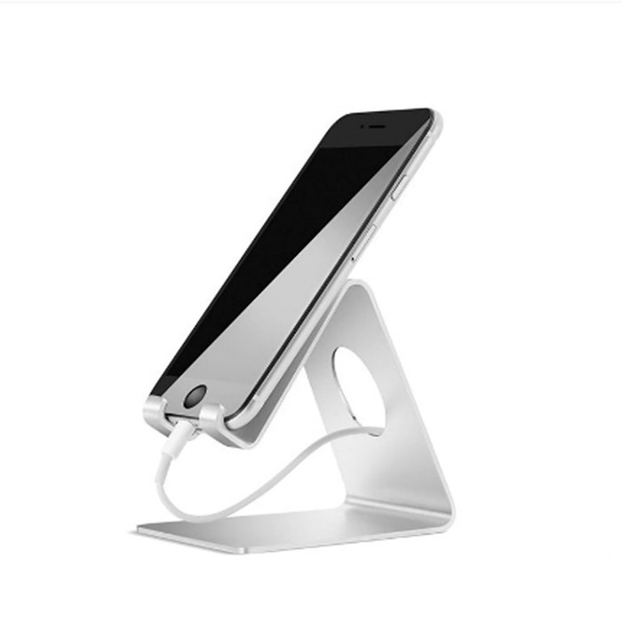 Подставка под телефон с круглым отверстием 7&times;10&times;10,5 см, цвет белый, В ЗАЩИТНОЙ ПЛЁНКЕ