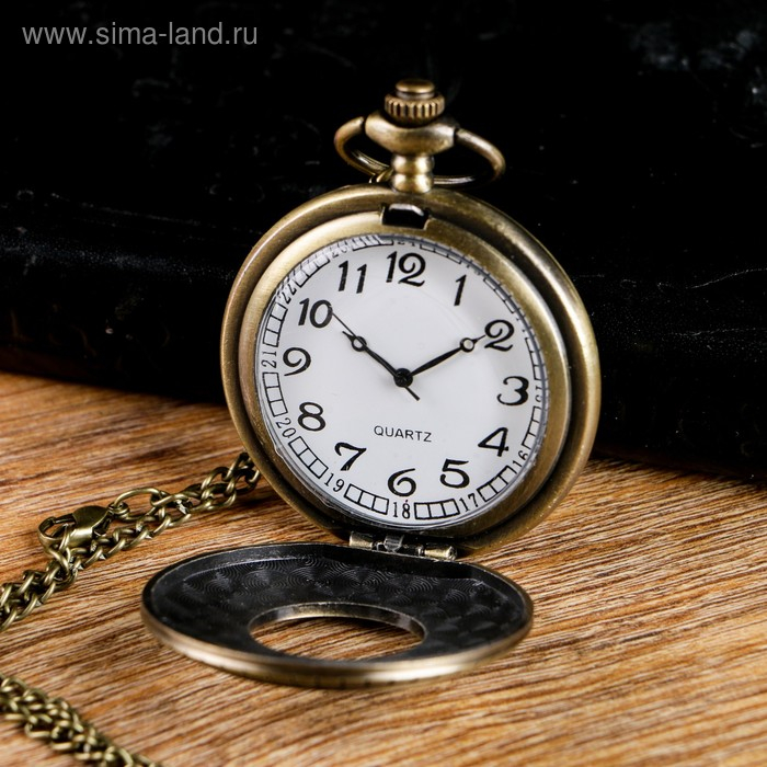 Карманные кварцевые часы &laquo;Звёзды по кругу&raquo;, на цепочке 80 см