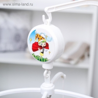 Мобиль музыкальный на кроватку &laquo;Мишки на кольце&raquo;, заводной, наклейка МИКС, Крошка Я