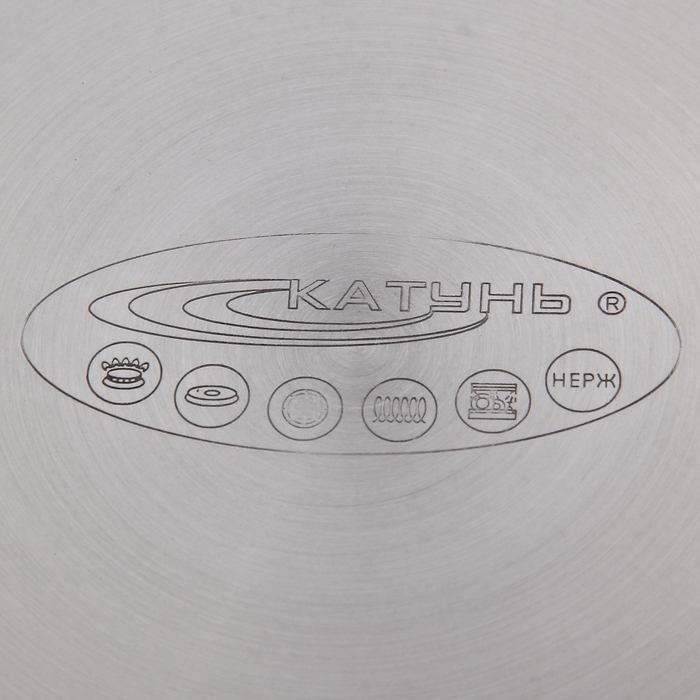 Набор кастрюль &laquo;Медея&raquo;, 3 предмета: 1,6 л, 2,2 л, 3,2 л, капсульное дно, крышки, индукция