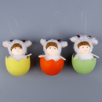 Мягкая игрушка &laquo;Кукла пасхальная&raquo; на подвесе, 8 см, цвет МИКС