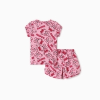 Комплект для девочки домашний (футболка/шорты) "Мишки", цвет розовый, рост 98 Комплект для девочки домашний (футболка/шорты) "Мишки", цвет розовый, рост 98