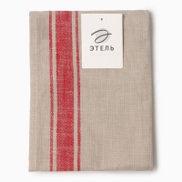Новый год. Полотенце Этель "Полосы", цв. красный, 50х70 см, 100% хл