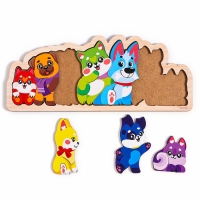 Головоломка деревянная для детей &laquo;Собачки&raquo;